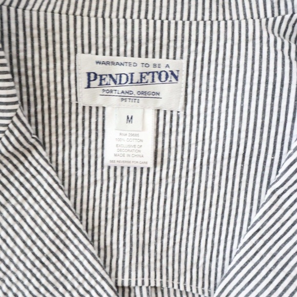 Pendleton Black and White Striped Blazer - Picture 4 of 4